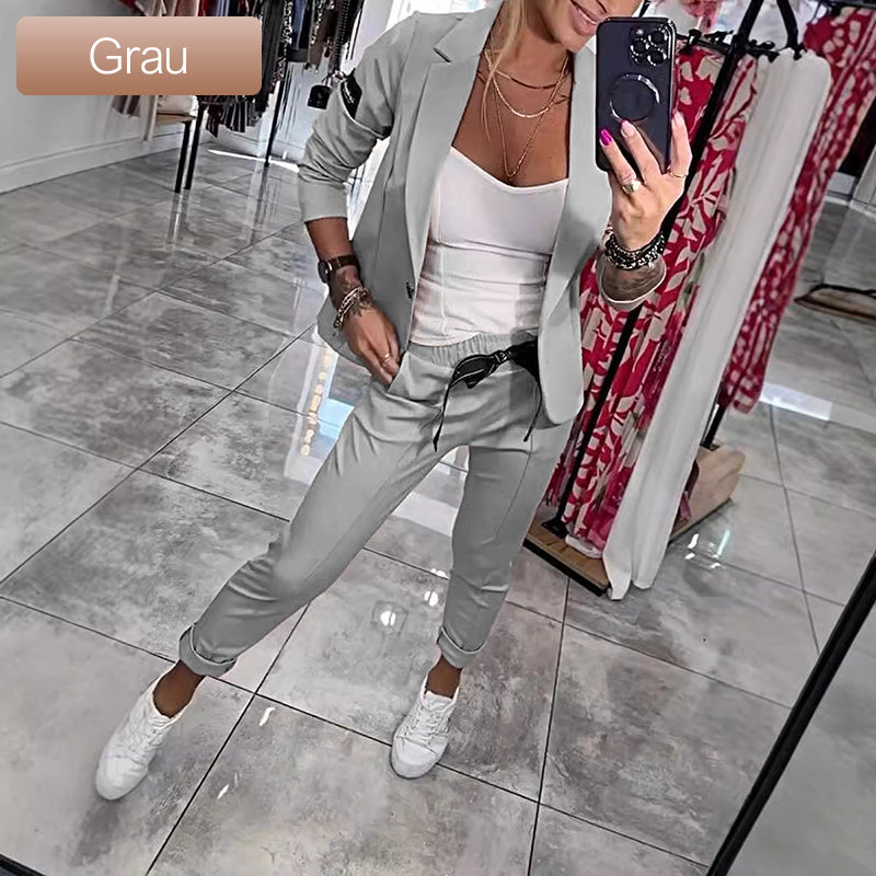 Aria | Chic Two-Piece Suit – Relaxed Blazer & Pants Set