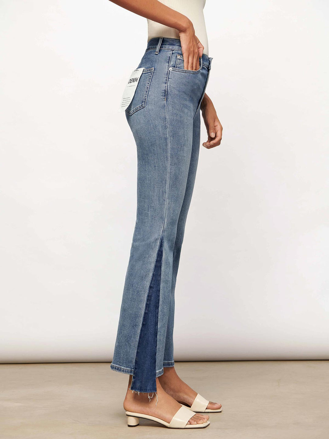 Spliced Flare Jeans