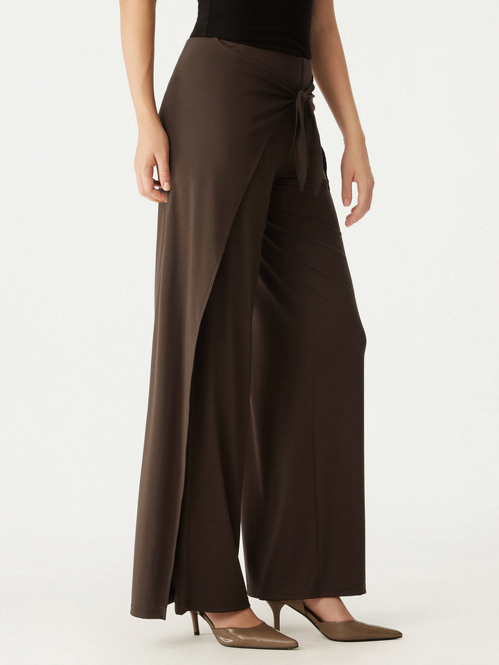 Pull-On Tencel Wide Leg Pant