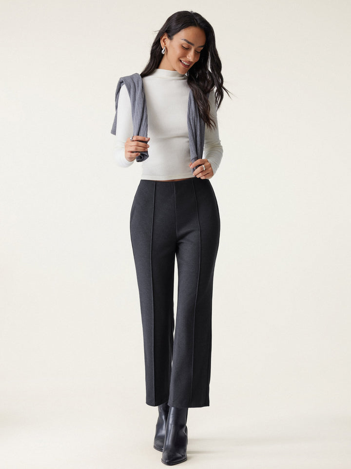 Kickout Pull-On Cropped Flare Pant