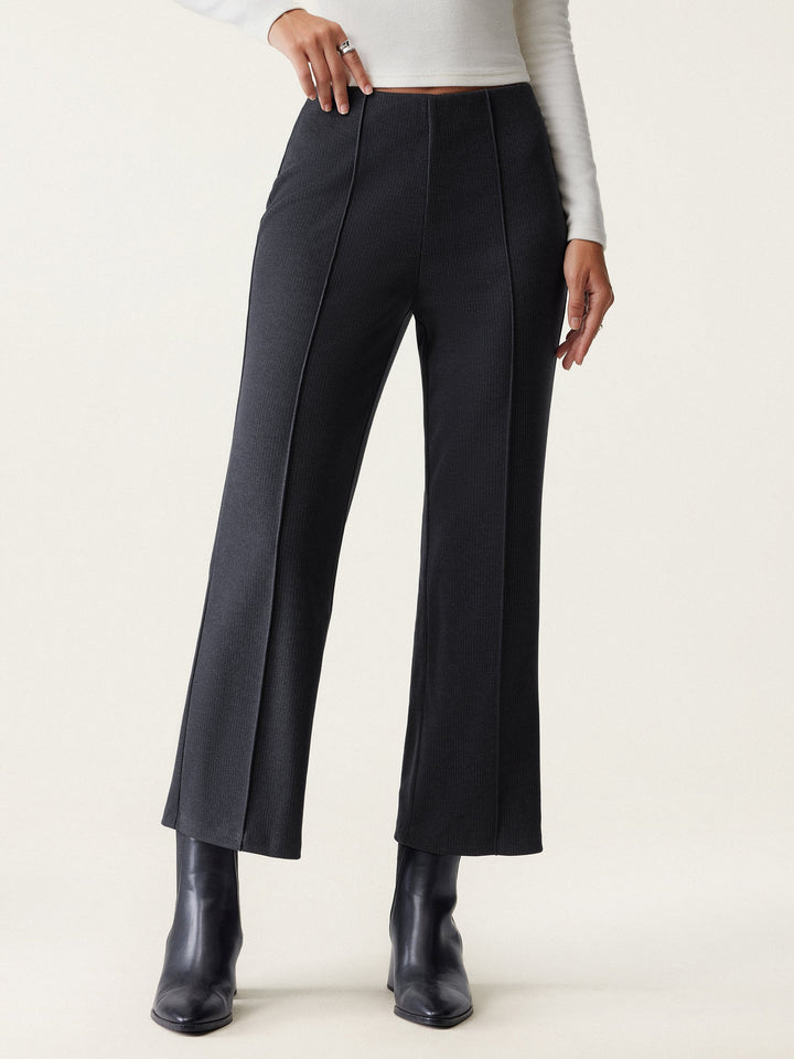 Kickout Pull-On Cropped Flare Pant