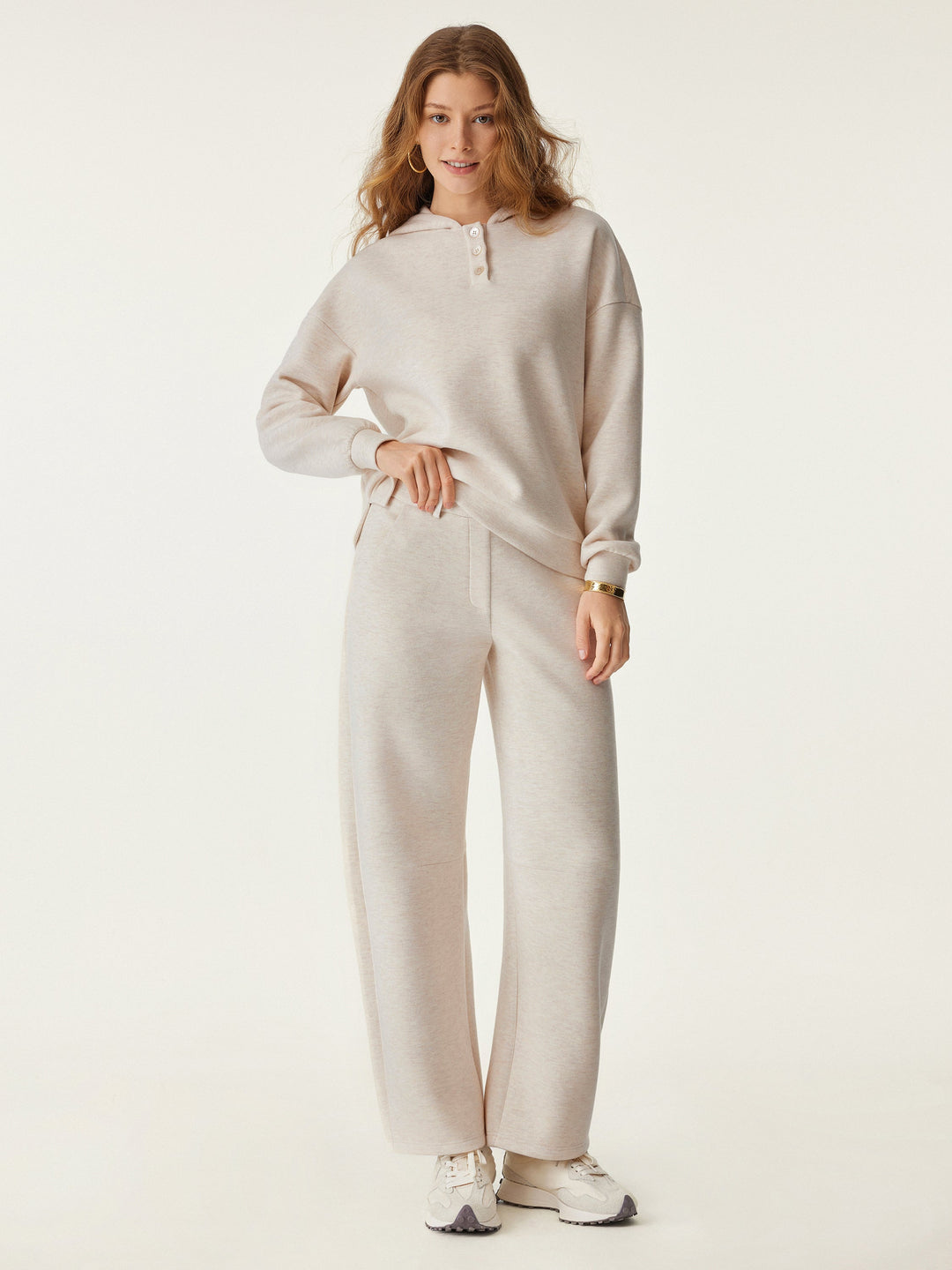 High Waisted Cozy Barrel Leg Pant