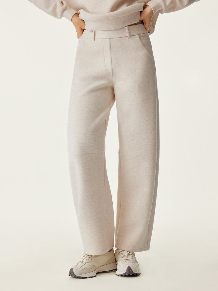 High Waisted Cozy Barrel Leg Pant