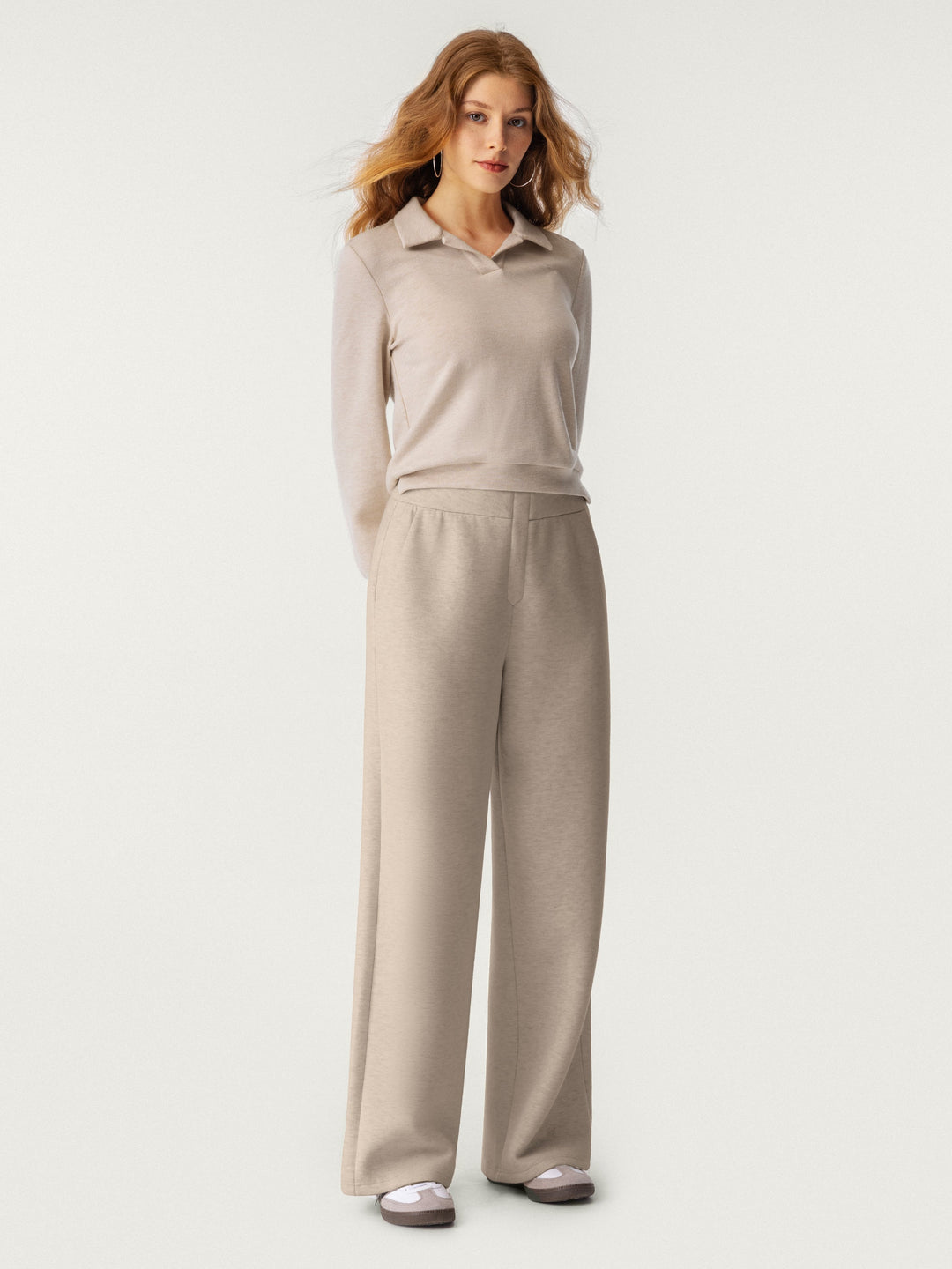 High Waisted Cozy Straigh Leg Pant