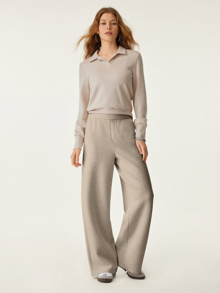 High Waisted Cozy Straigh Leg Pant