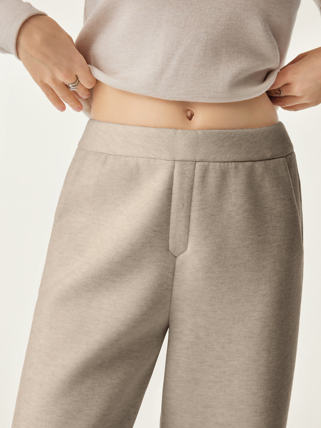 High Waisted Cozy Straigh Leg Pant