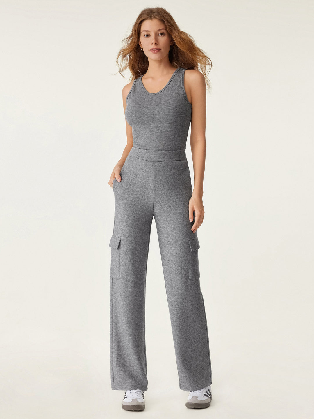 High Waisted Classic Straight Cargo Pant