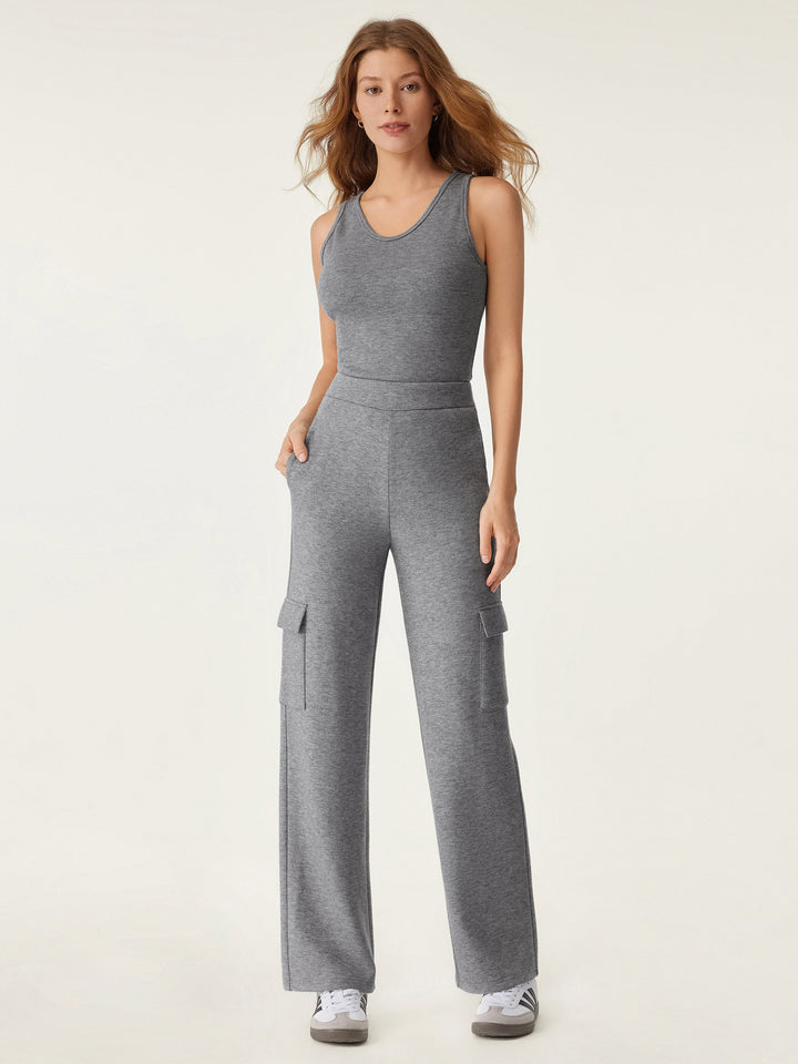 High Waisted Classic Straight Cargo Pant