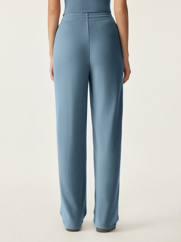 High Waisted Patch Pocket Drawstring Pant