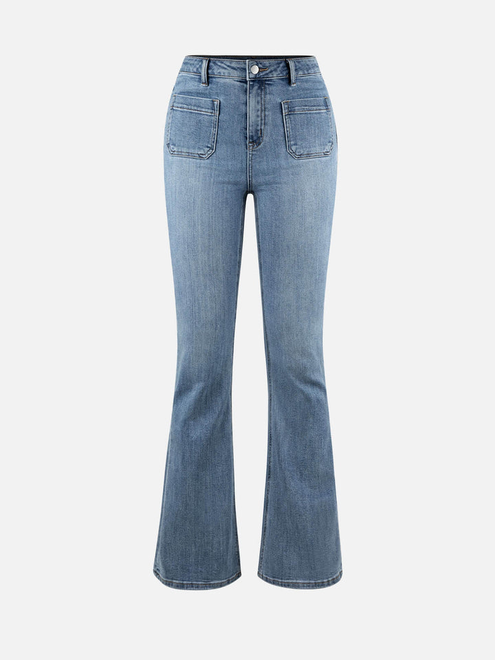 Front Pocket Flare Jeans