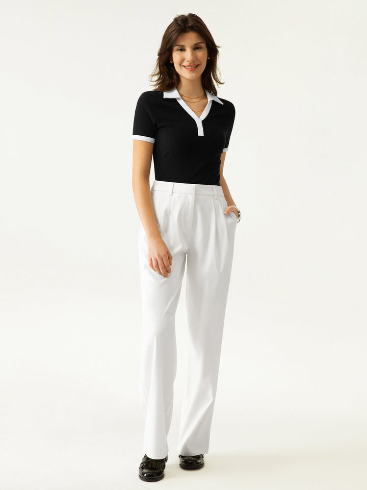 Effortless Wide-leg Tailored Pant