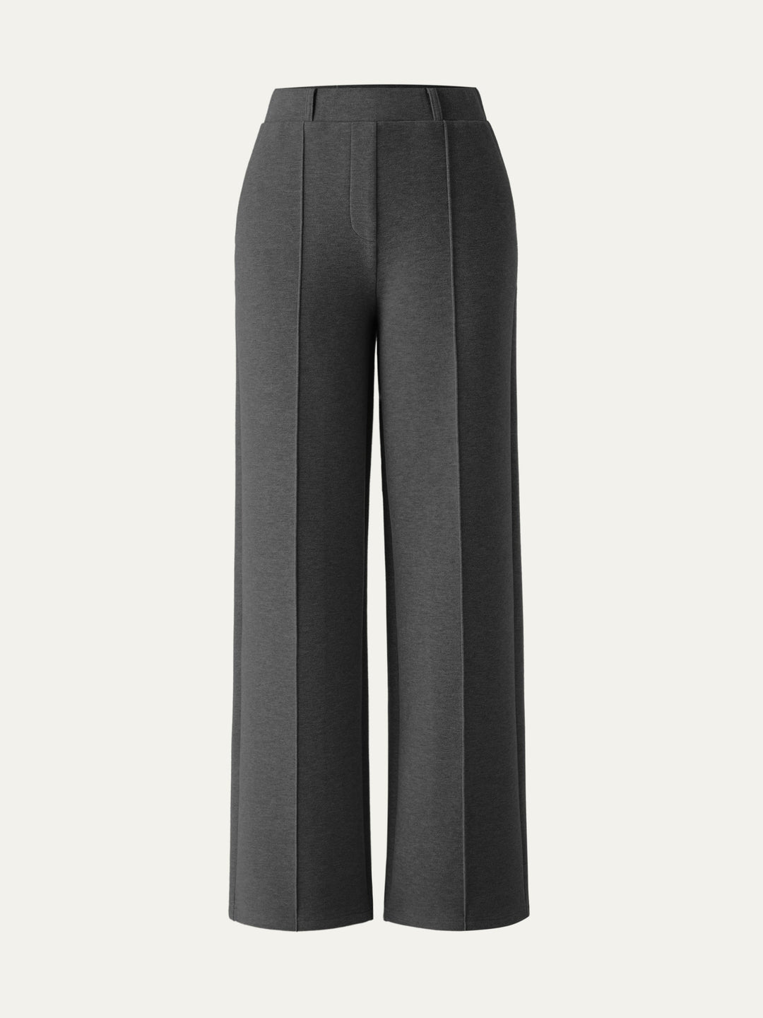 High Waisted Straight Leg Pull On Pant