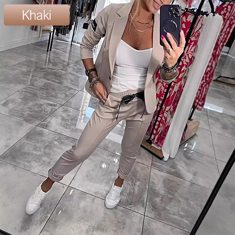 Aria | Chic Two-Piece Suit – Relaxed Blazer & Pants Set