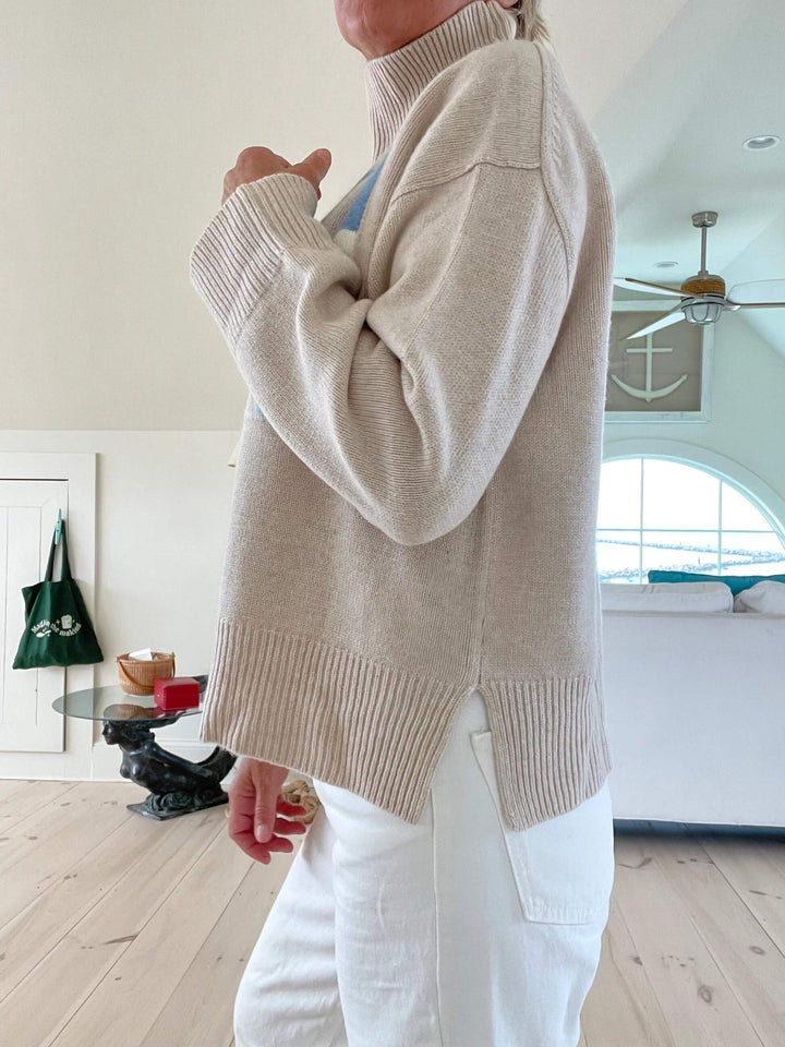 Cloe | Retro Cashmere Turtleneck Ski Sweater