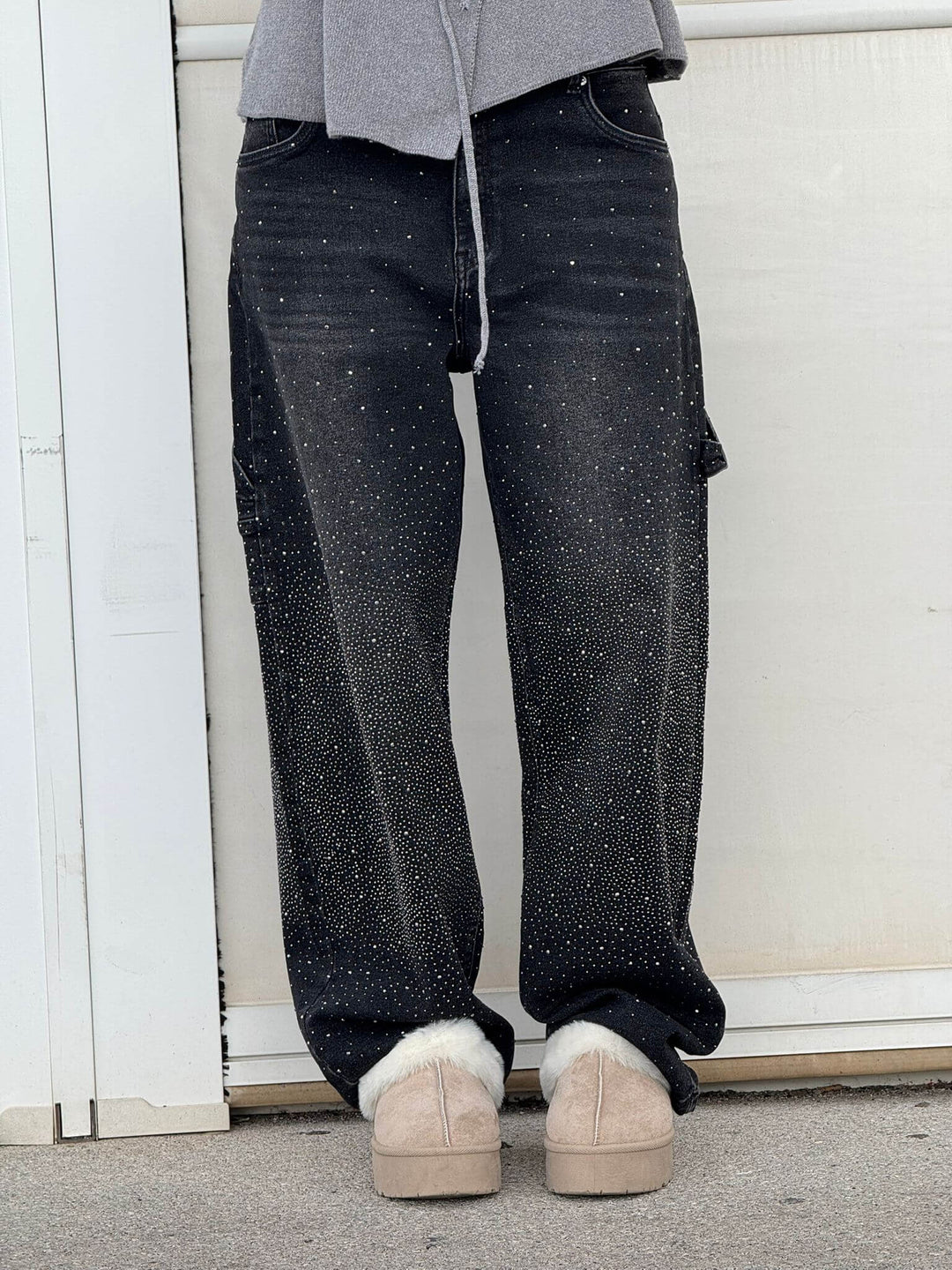 Hannah | Balloon Carpenter Shine Denim Jeans