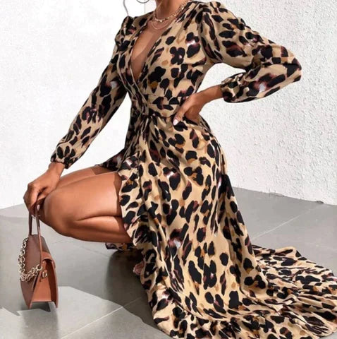 Elodie | Luxe Leopard Dress