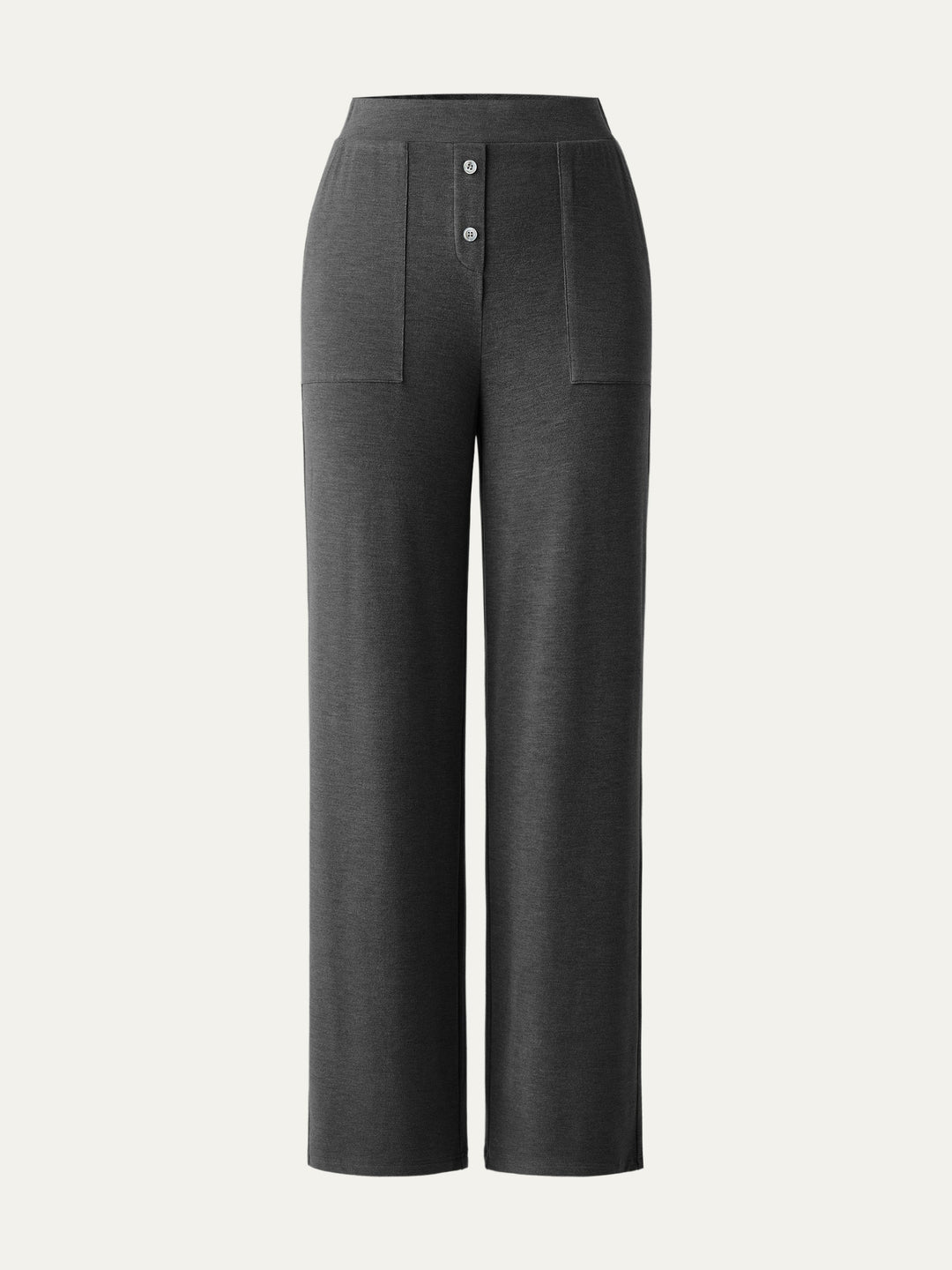 High Waisted Button Patch Pocket Pant