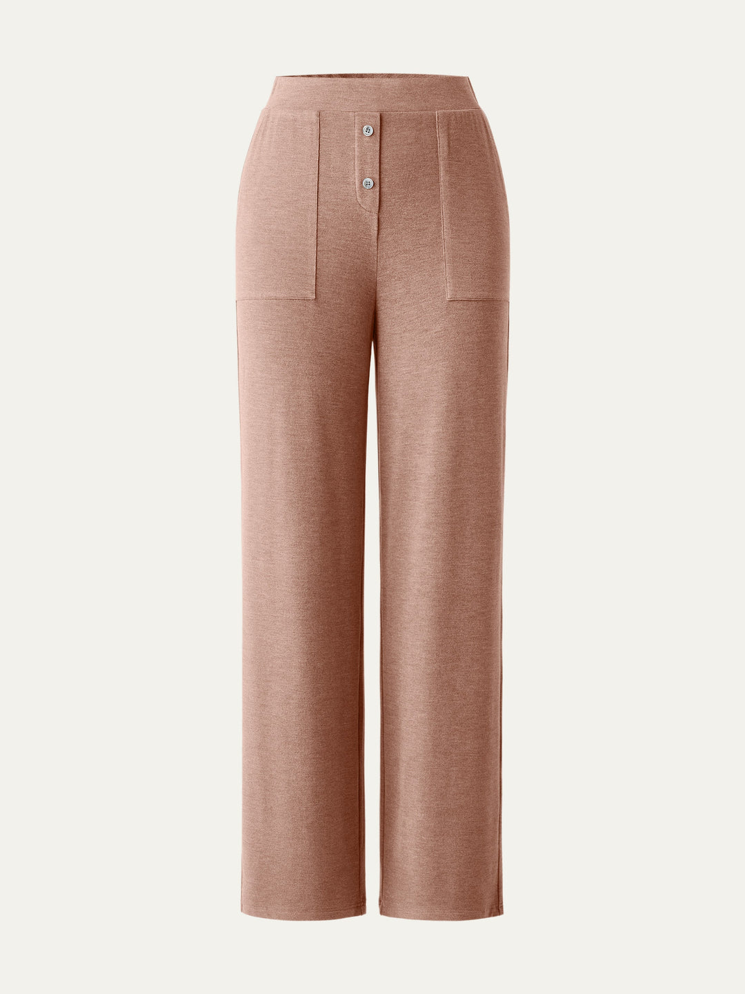 High Waisted Button Patch Pocket Pant