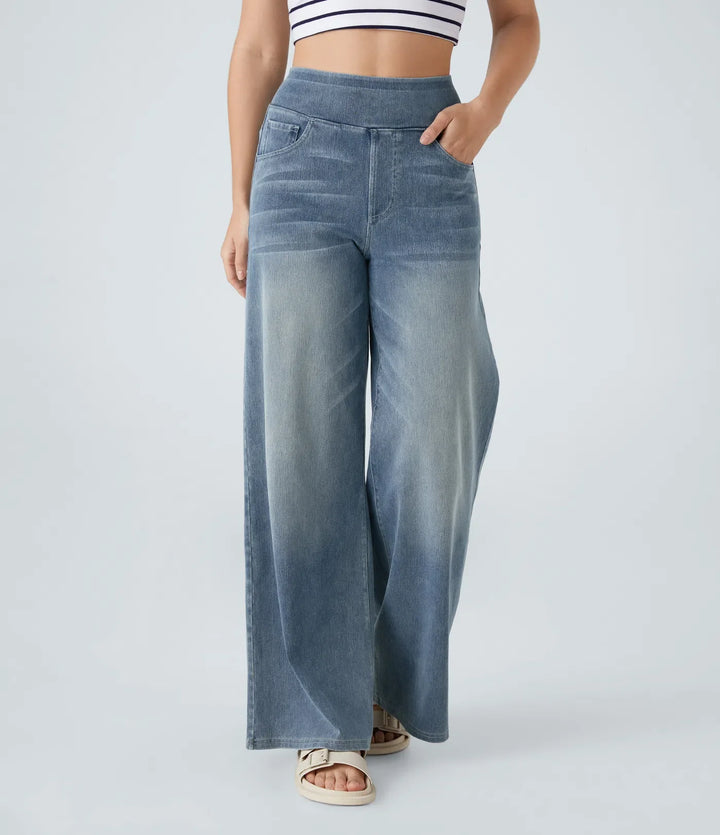 Eva | Elastic High-Waisted Pants