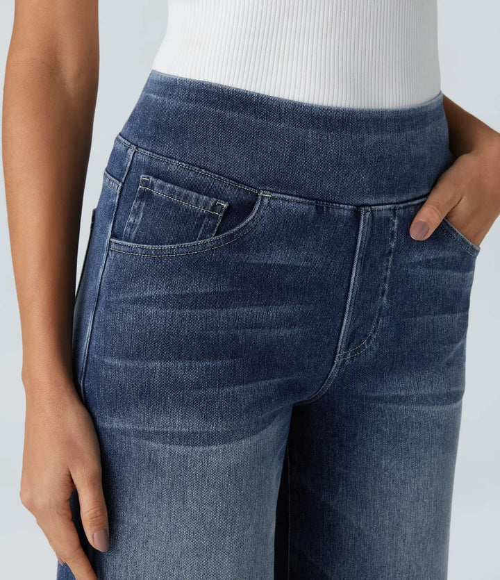 Eva | Elastic High-Waisted Pants