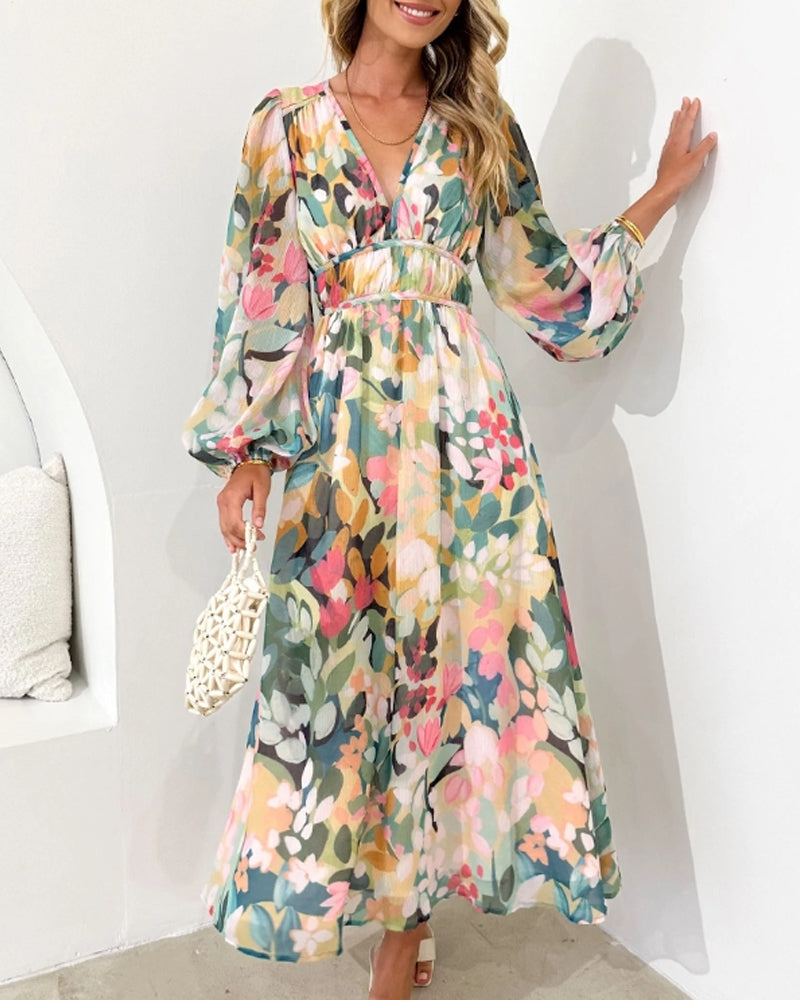 Lot | Elegant Floral Dress