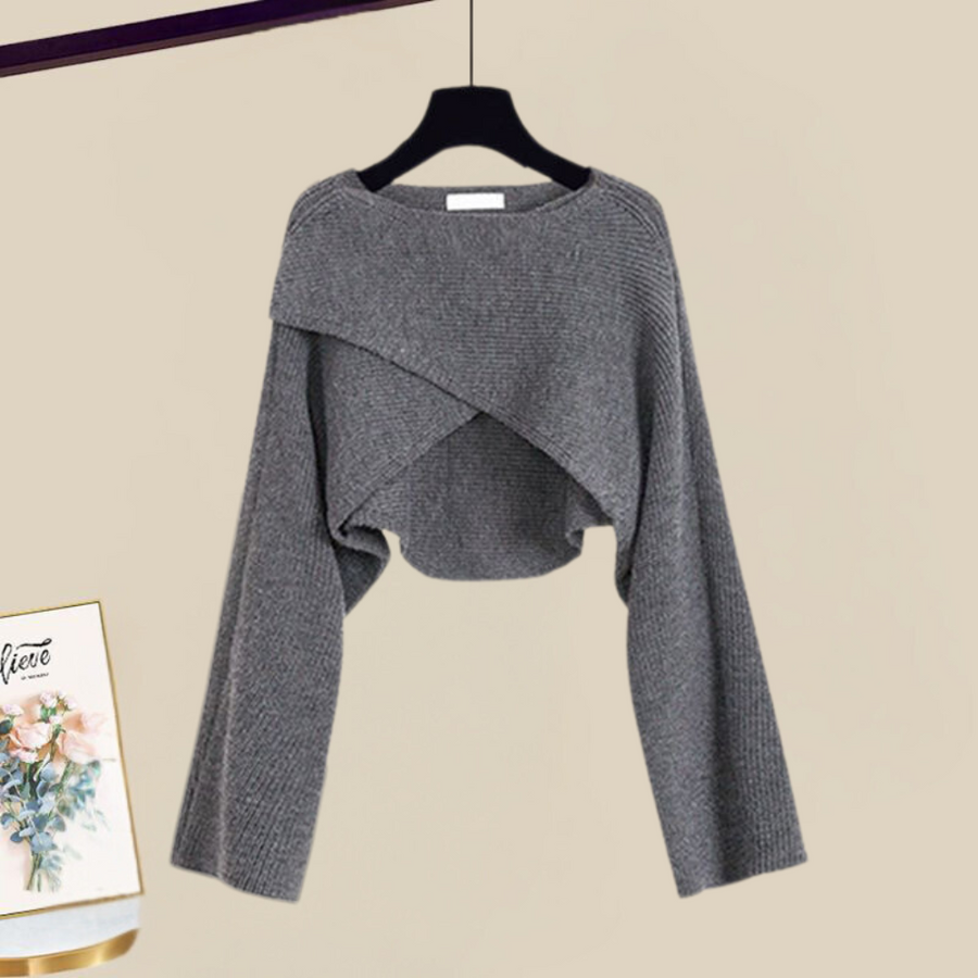 Trixie - Trendy Knit Cardigan with Midi Dress