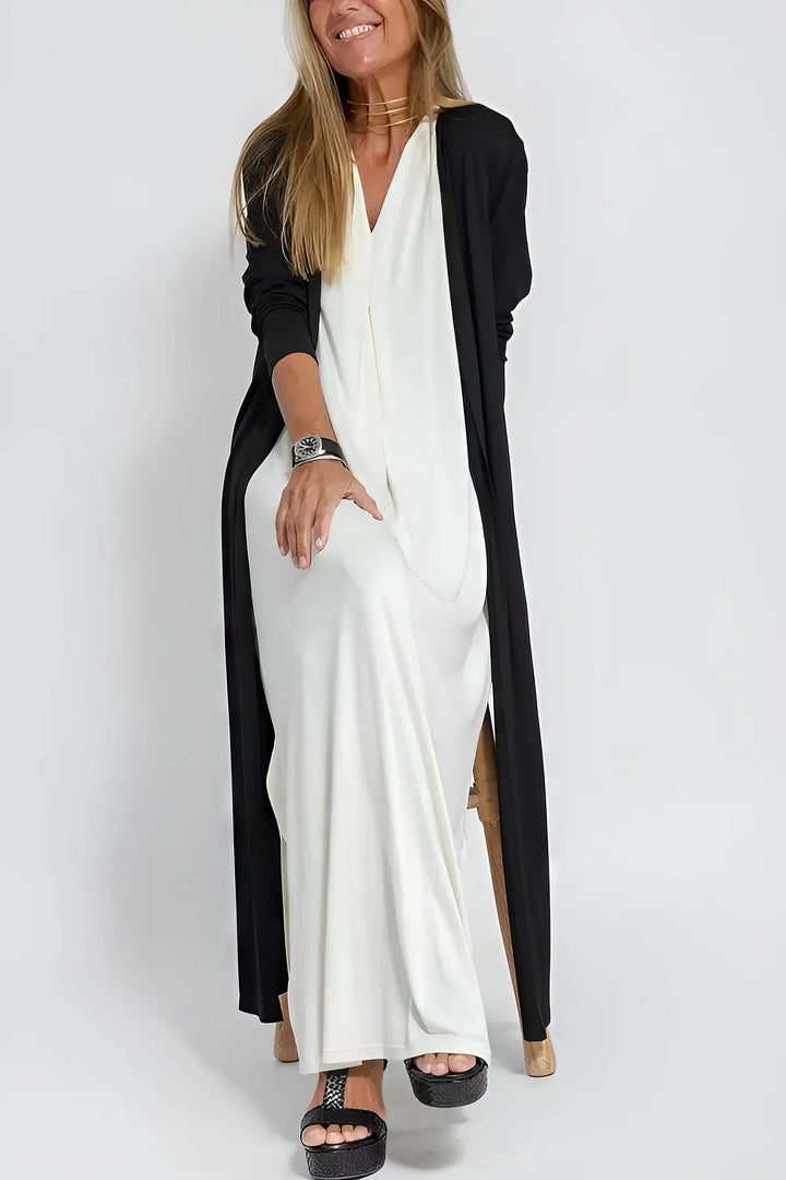 Elli | Elegant long dress + matching cardigan as a GIFT