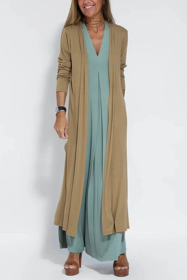 Elli | Elegant long dress + matching cardigan as a GIFT